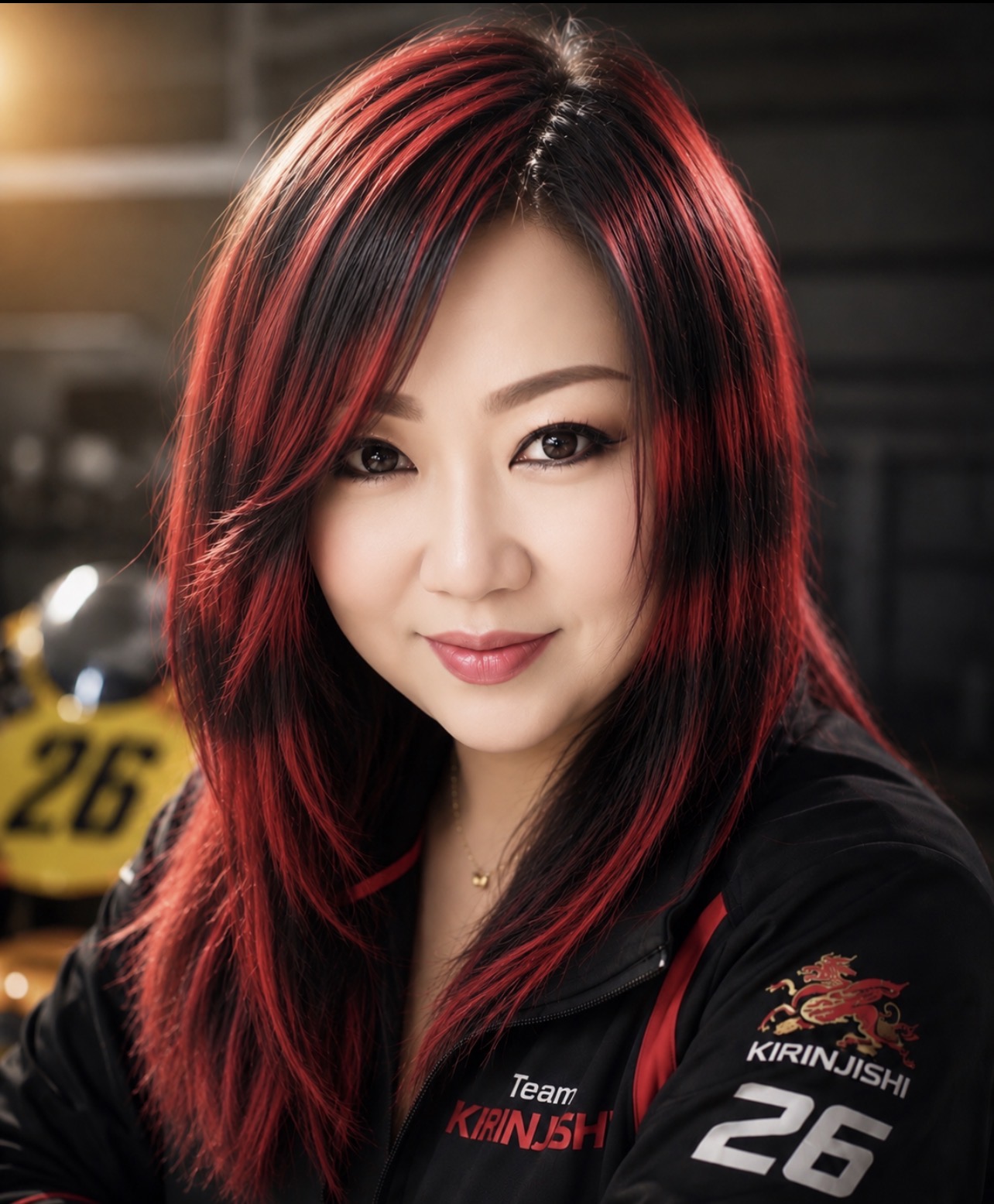 強いまなざしで未来を見つめる船本真弓監督のポートレート